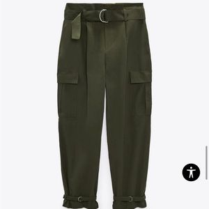Zara Straight Cargo Pants. New.